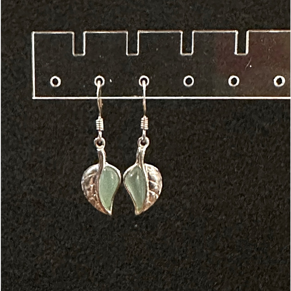 Two Tone Leaf Earrings